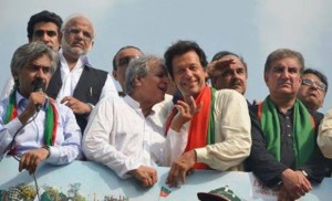 IK in Azadi March